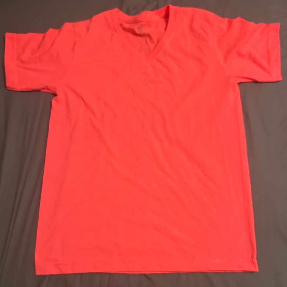 Mango Vibrant Red V-Neck Tee